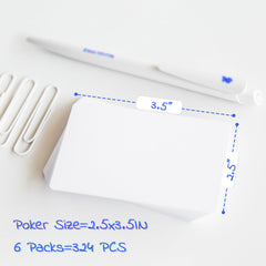 SeptCity blank cards with markers in use, showcasing quick writing on each surface.