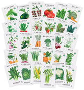 Sereniseed 30-pack seed varieties for a diverse, thriving vegetable garden.