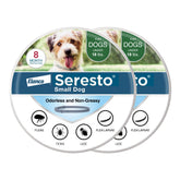 Seresto small dog collar front view provides long-lasting flea and tick protection