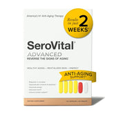 Serovital Advanced Renewal Complex bottle highlighting smoother skin and renewed vitality