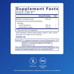 Setria glutathione softgel capsules highlighted for antioxidant protection.