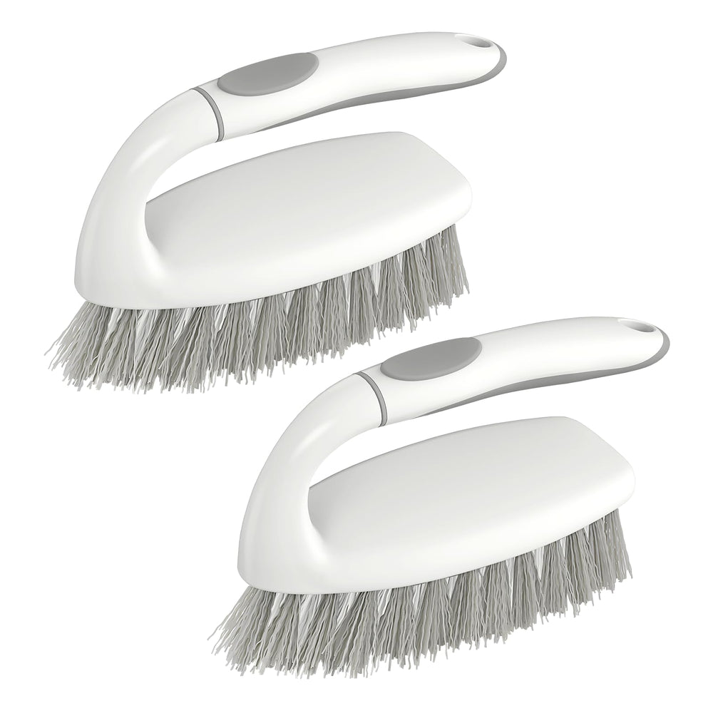 SetSail heavy-duty scrub brush, front view, sturdy bristles for tough stains.