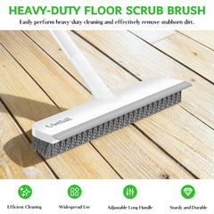 Setsail stiff bristles tackle heavy dirt on floors and tiles.