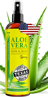 Seven Minerals Aloe Spray bottle front — quick absorption for skin