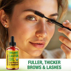 Seven Minerals castor oil for hair; helps moisture and manageability.