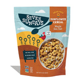 Seven Sundays Maple Sea Salt cereal bag highlights gluten-free, vegan ingredients for a wholesome start