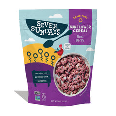 Seven Sundays Sunflower Cereal Real Berry in a bowl with crisp texture for a wholesome breakfast.