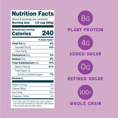 Seven Sundays Wild & Free Blueberry Chia Muesli bowl shows berries and seeds for a hearty start.