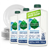 Seventh Generation Free & Clear 50 oz bottle for easy refills.