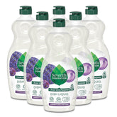 Seventh Generation lavender-mint bottle demonstrates plant-based grease cutting for clean dishes.