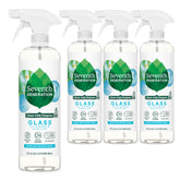 Seventh Generation glass cleaner bottle with seaside scent offering a streak-free shine.