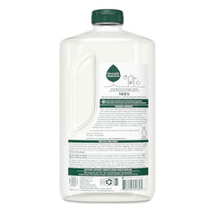 Seventh Generation hand dish wash refill label close-up highlights 0% dyes and artificial fragrances