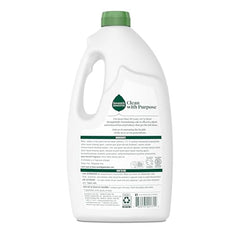 Seventh Generation lemon gel pours into the dishwasher for powerful grease removal.