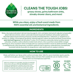 Seventh Generation Ultra Deep Cleaner bottle pour action ready for fast kitchen cleaning