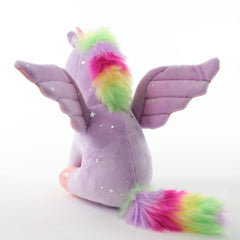 Sew Butiful purple unicorn plush with iridescent mane for play