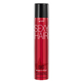 SexyHair Big Spray & Stay 9oz bottle demonstrates enduring hold.