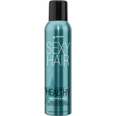 SexyHair Healthy Smooth & Seal Spray bottle shows cuticle sealing and shine