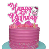 Seyal kawaii cat happy birthday topper adds a cheerful centerpiece to any cake