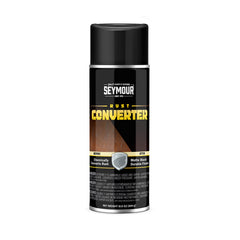 Seymour 16-45 rust converter bottle front view, provides a protective primer for rusted metal surfaces.