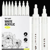 SFAIH acrylic white paint pen cap close-up for precise detailing