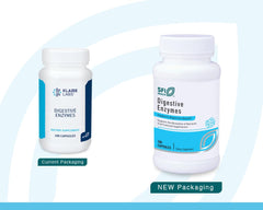 SFI Health Klaire Labs Digestive Enzymes capsules closeup supporting digestion after meals