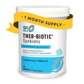 SFI Health Ther-Biotic Synbiotic capsules showing high-potency probiotic formula for gut support