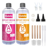 Shabebe Epoxy Resin 32oz crystal clear pour for jewelry and river tables.