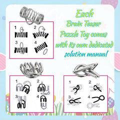 ShallOnly metal Montessori puzzles promote critical thinking inside each egg.