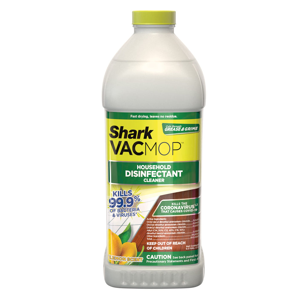 Shark VACMOP lemon-scent refill bottle for sealed floors delivering cleansing and deodorizing.
