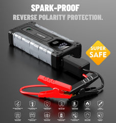 Sharmeal 800-lumen LED light illuminates roadside areas.