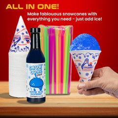 Shave Ice Syrups cherry bottle for a classic, fruity snow cone experience.