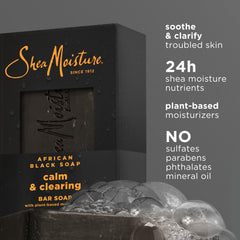 24-hour moisturized feel after washing with SheaMoisture bar.