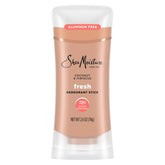 Sheamoisture Coconut and Hibiscus deodorant stick ready for application and long-lasting freshness