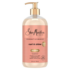 SheaMoisture Coconut Hibiscus Shampoo bottle front for curl definition