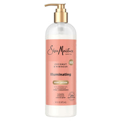 Sheamoisture Illuminating body lotion with coconut oil hydrates and brightens dull skin.