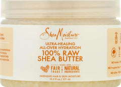 Closeup of raw shea butter texture on a spoon for daily skin nourishment by SheaMoisture