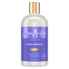 SheaMoisture Scalp Moisture Shampoo bottle front promotes scalp hydration for everyday moisture