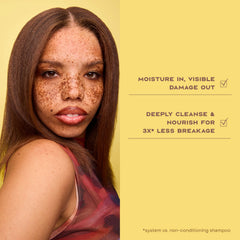 SheaMoisture Strengthen and Restore Shampoo peppermint scent for scalp tingling sensation