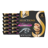 Sheba Selections Filets in Broth cups with chicken and tuna for a gourmet topper