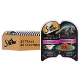 Sheba Gravy Indulgence salmon entree tray with rich gravy
