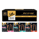 Sheba Meaty Tender Sticks chicken soft bite for daily bonding treat.