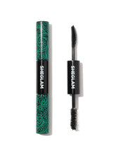 SHEGLAM 2in1 mascara curved brush for length and precise lash separation.