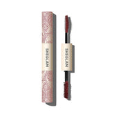 SHEGLAM All-In-One mascara burgundy bottle delivers bold color payoff for dramatic lashes.