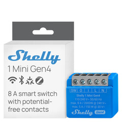 Shelly 1 Mini Gen4 Wi-Fi Zigbee Matter module for hub-free smart control