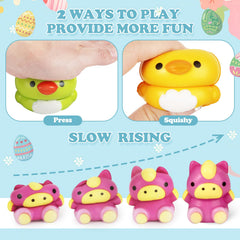 Shemira bright-colored Easter eggs for high visibility during hunts