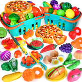 Shemira cutting play food set with realistic pieces for imaginative pretend meals
