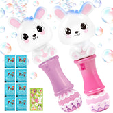 Shemira Easter bubble wand Bunny-1 with LED lights for dazzling outdoor fun.