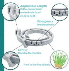 ShengKou adjustable-fit collar shows easy resizing for different cat sizes.