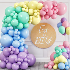 SHERYL DECOR all-in-1 pastel balloon arch kit for easy at-home party backdrops