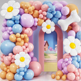 SHERYL DECOR blue balloon arch kit creates a stunning birthday centerpiece